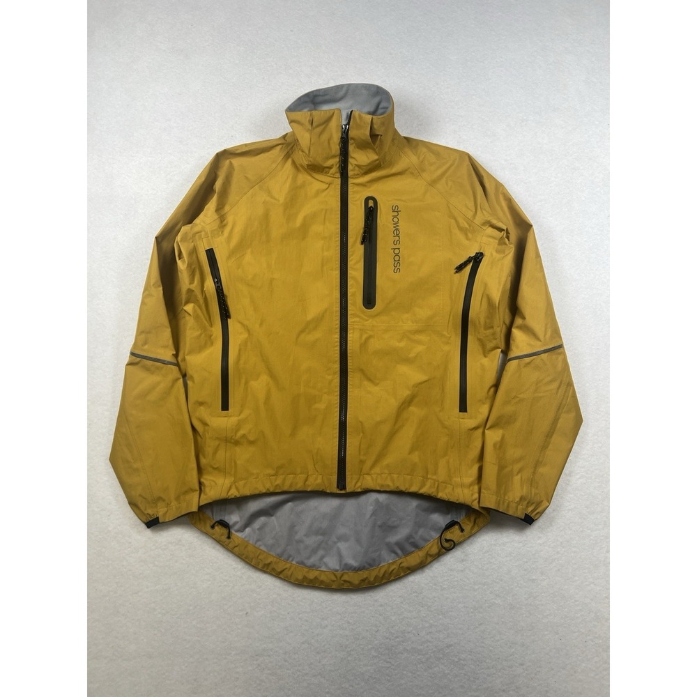 Showers Pass Women's Waterproof Cycling Jacket Yellow Black S – Reflective 3M